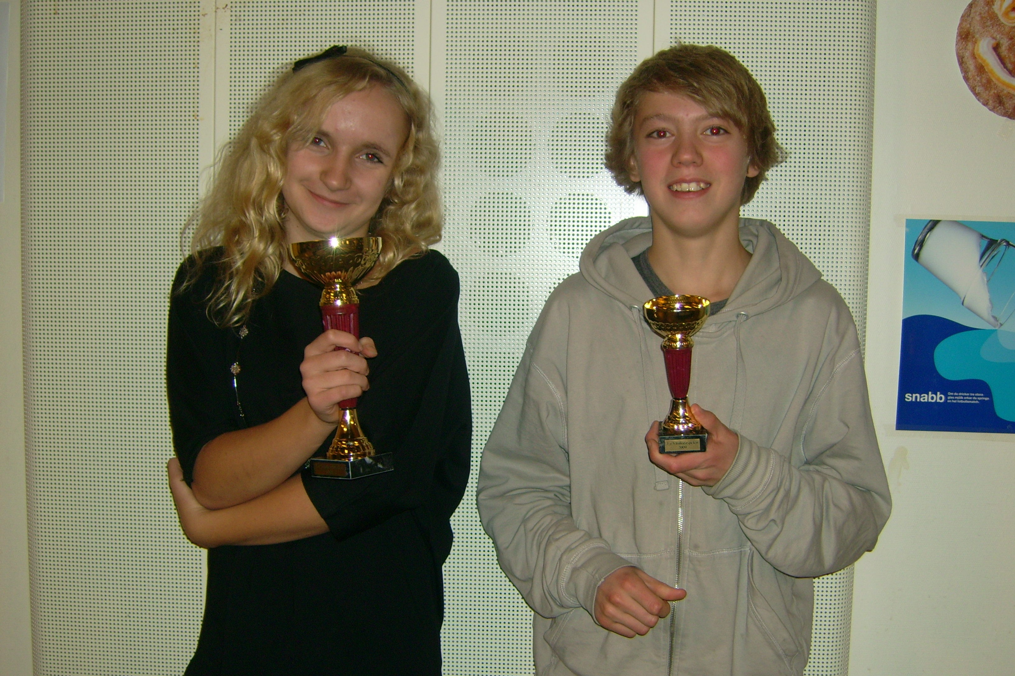 Louise Segerfelt och Viktor Lundmark på pallen i Falkenberg!