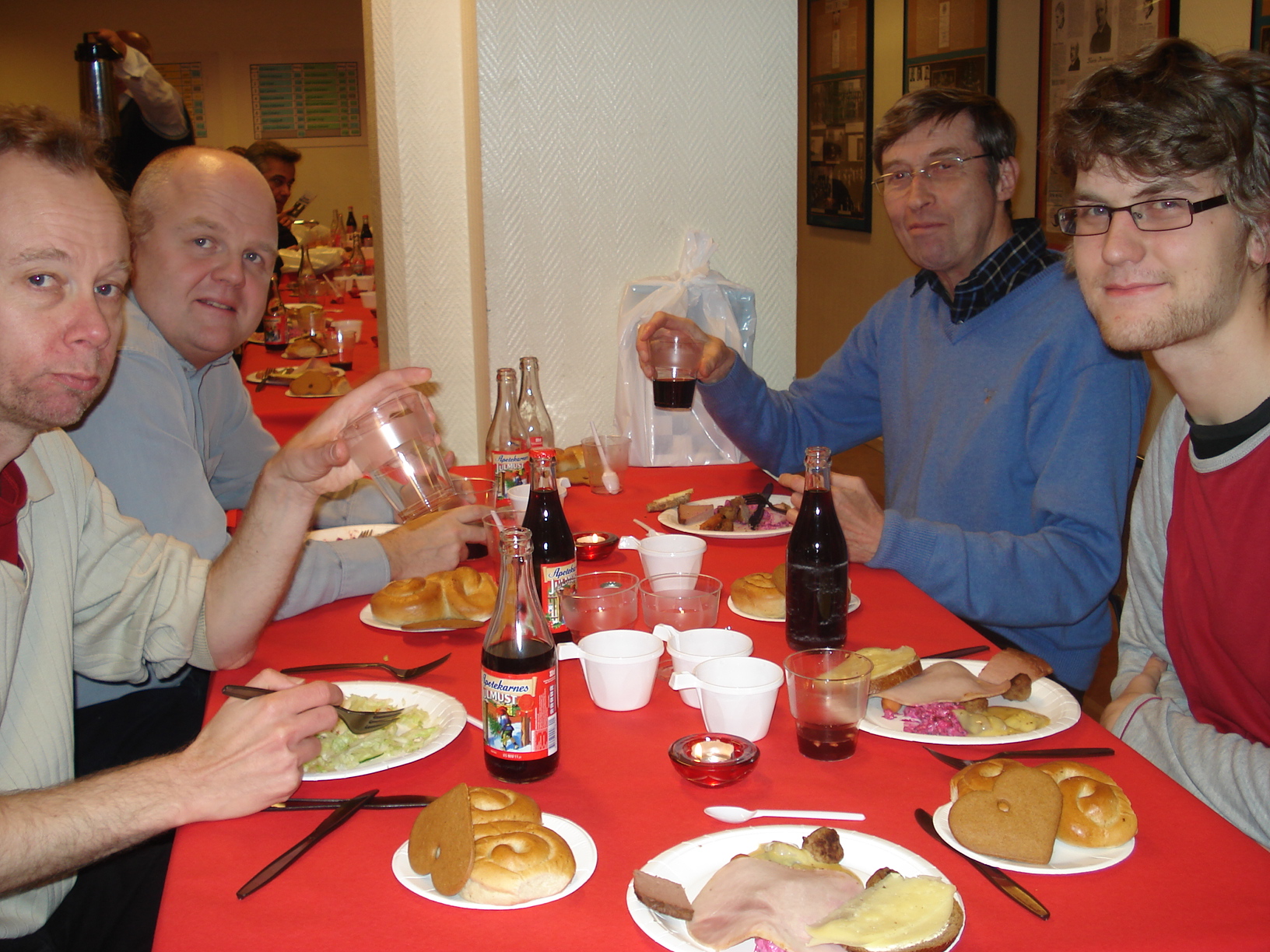 Fr.v. Magnus Carlhammar, Lennart Jacobsson, Bertil Ekstrand och Victor Nithander.